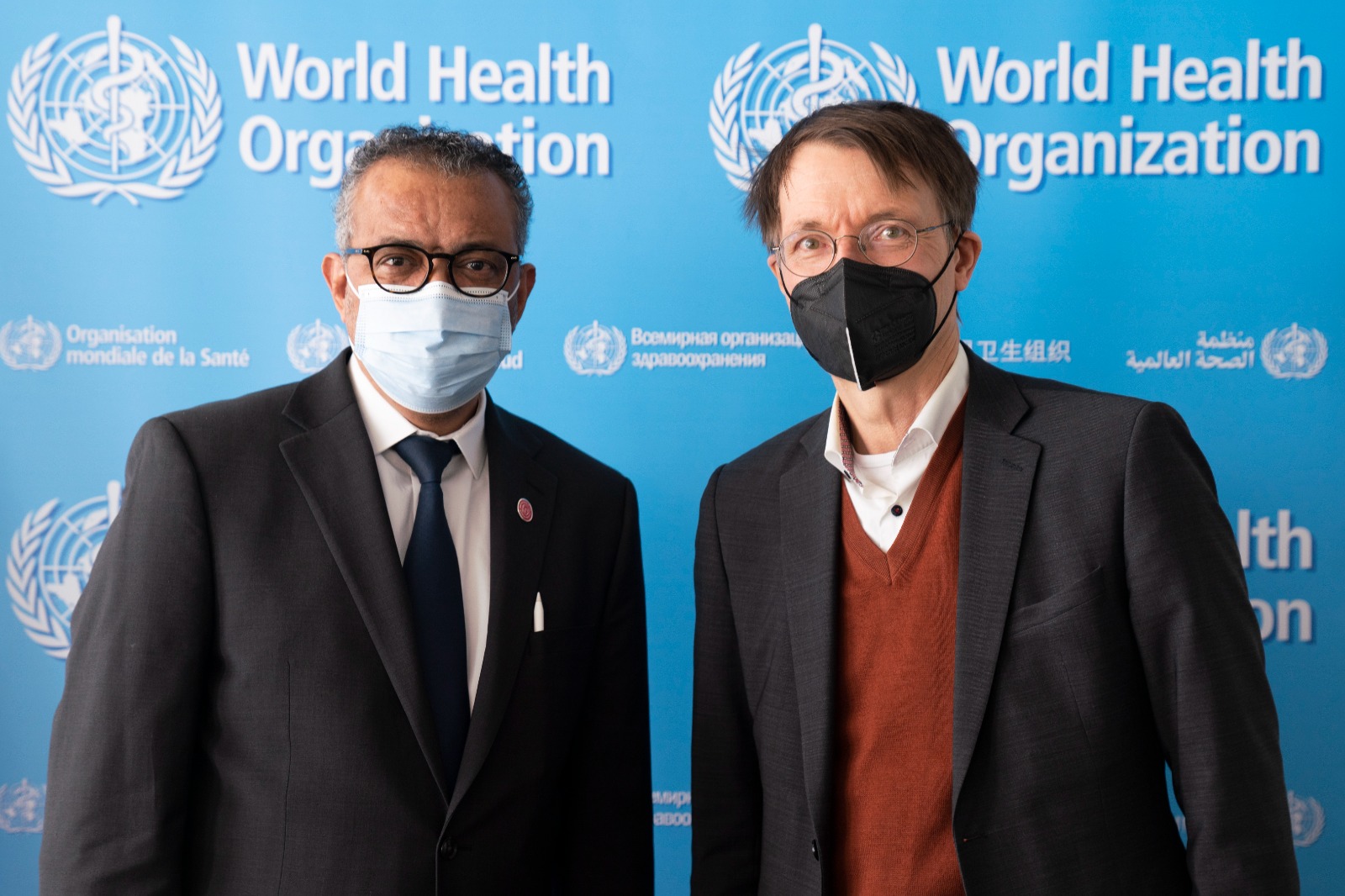 Dr Tedros, Director-General, WHO and H.E. Prof Dr Karl Lauterbach, Germany's Federal Minister of Health